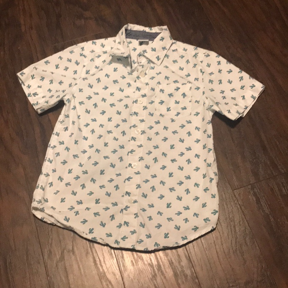 Gymboree cactus s/s button up